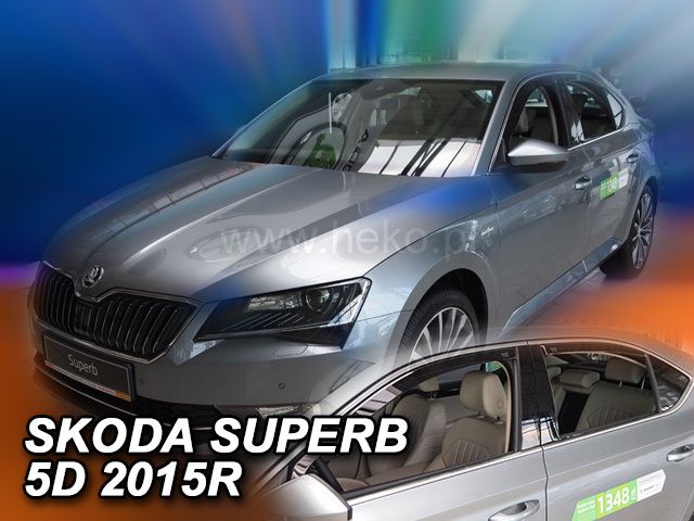 Ветробрани Team HEKO за SKODA SUPERB (2015 + ) 5 врати - 4бр. предни и задни - Avtozona