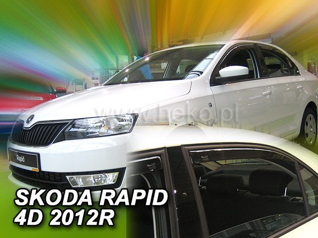 Ветробрани Team HEKO за SKODA RAPID (2012 + ) 5 врати - 4бр. предни и задни - Avtozona