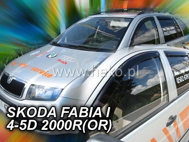 Ветробрани Team HEKO за SKODA FABIA (2000-2007)OR 4/5 врати - 2бр. предни лепящи - Avtozona