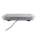 12V 24V Лед Led Диодна Мощна Аварийна Сигнална Лампа Буркан с Магнит 55см 10 режина Бяло Стъкло За Пътна Помощ Платформа Снегорин и др.