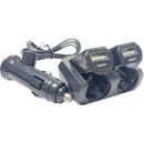 Разклонител за запалка 2-ка + 2 USB порта - Avtozona