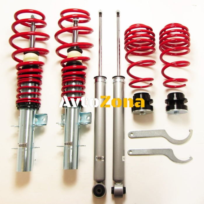 Регулируемо спортно окачване Coilovers за Audi A2 / Cordoba Ibiza / Fabia I / Polo (2002-2009) - Avtozona