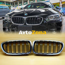 Решетки за BMW F10 / F11 (2010 + ) с Хром и Черно - Avtozona