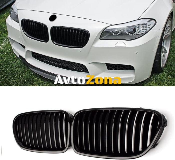 Решетки за BMW F10/F11 - Черен Гланц - Avtozona