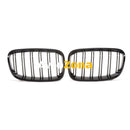 Решетки за BMW F20 (2011-2015) - Двойни ребра M1 - Черен гланц - Avtozona