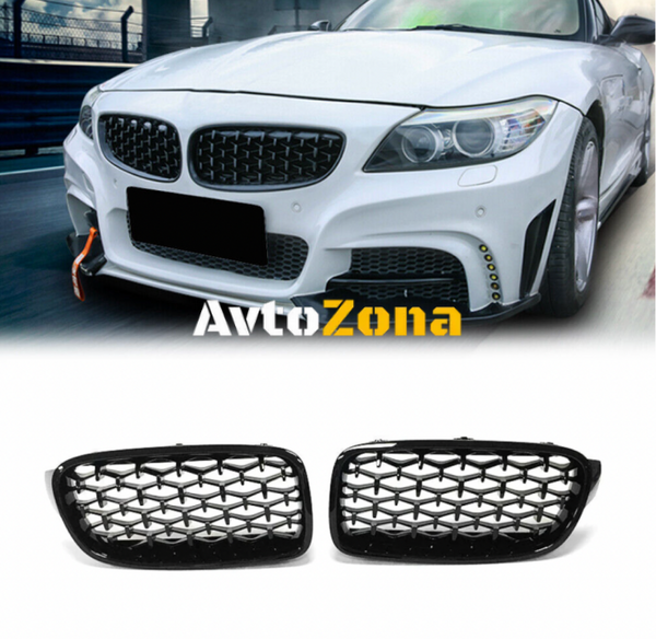 Решетки за BMW F30 (2011 + ) - Черен Гланц - Diamond Design - Avtozona