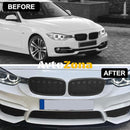 Решетки за BMW F30 (2011 + ) Двойни M3 Glossy Black - Avtozona