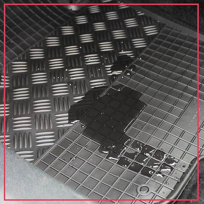 Гумени стелки Rigum за Volvo S80 (2006–2016) – 4 части, черни