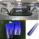 Сенник тип лента 20х150см Авто Фолио за Затъмняване на Стъкла Прозорци Сребристо-Синьо (Лилав) - Avtozona