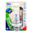 1 брой халогенна крушка H4 Х4 +150% 12V 60 / 55W P43T-38 бяла светлина в блистер DENSE VISION PHOTON - Avtozona