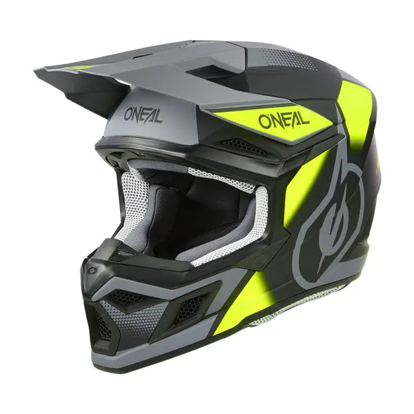 МОТОКРОС КАСКА O’NEAL 3SERIES VISION BLACK/NEON YELLOW/GRAY V.24 - Avtozona