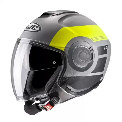 Скутер каска HJC i40 SPINA FLUO YELLOW - Avtozona