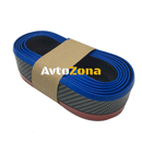 Спойлер за броня – Черен Карбон с Синя Лента (2.50 м) - Avtozona