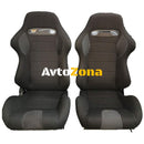 Спортни седалки – Еко кожа и плат 2бр. в к-т - Avtozona