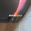 Спортни седалки тип Рекаро – Черни с червени акценти 2бр. в к-т - Avtozona