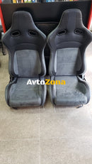 Спортни седалки – Кожа и алкантара 2бр. в к-т - Avtozona