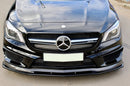 Спойлер за предна броня за Mercedes CLA45 C117 X117 (2013-2016) Glossy Black - Avtozona