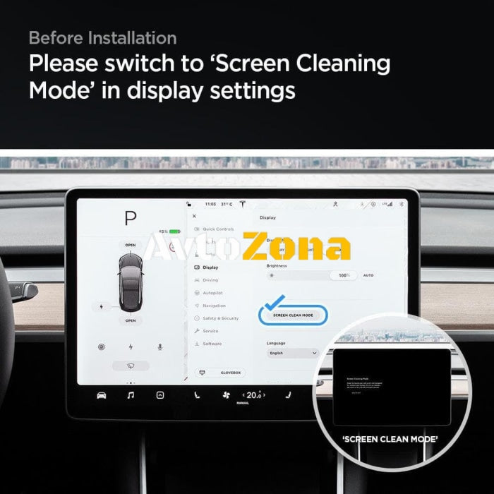 Стъклен протектор Spigen Glas.tR EZ FIT за Tesla Model Y / 3 Прозрачен - Avtozona