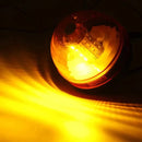 LED ЛЕД Аварийна Сигнална Лампа Маяк Буркан Оранжева Жълта 12V - 24V за трактори комбайни репатраци снегорини аварийни автомобили и др.