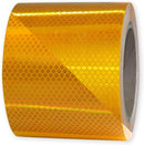 Светлоотразителна рефлекторна самозалепваща се лента фолио с висока фотометрична мощност 5 m x 5 cm жълта златна - Avtozona