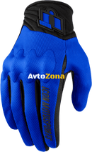 Текстилни мото ръкавици ICON ANTHEM 2 - BLUE - Avtozona