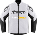 Текстилно мото яке ICON HOOLIGAN CE WHITE - Avtozona
