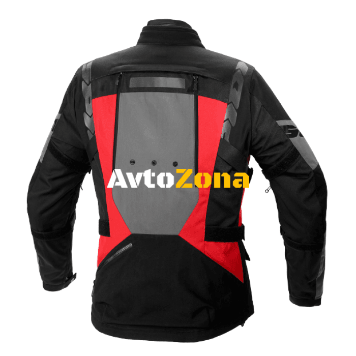 Текстилно мото яке SPIDI 4 SEASON EVO BLACK/FLUO RED - Avtozona