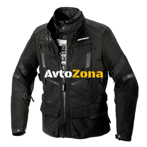 Текстилно мото яке SPIDI 4 SEASON EVO Dark green/Black - Avtozona