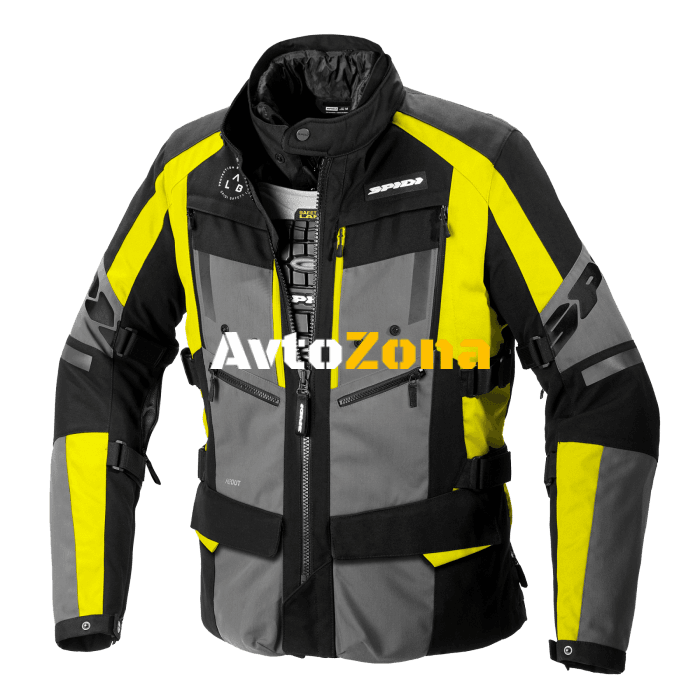 Текстилно мото яке SPIDI 4 SEASON EVO Yellow Fluo - Avtozona