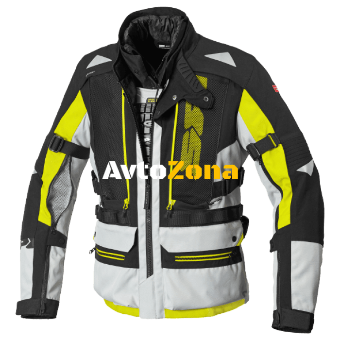 Текстилно мото яке SPIDI ALLROAD 3в1 YELLOW FLUO - Avtozona