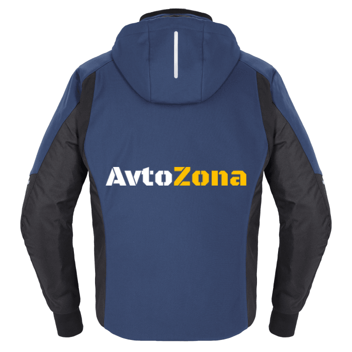 Текстилно мото яке SPIDI Hoodie Armor H2Out Black/Blue - Avtozona