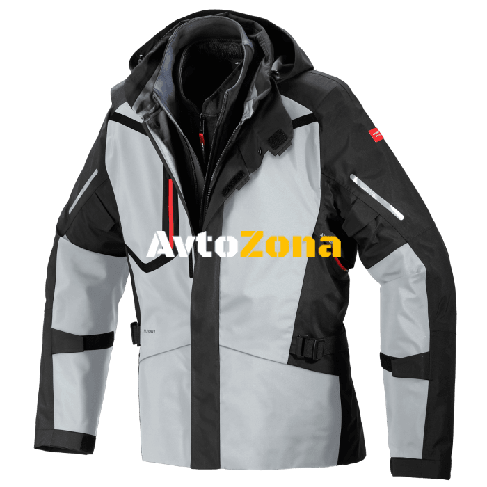 Текстилно мото яке SPIDI Mission-T H2Out Black/Ice - Avtozona