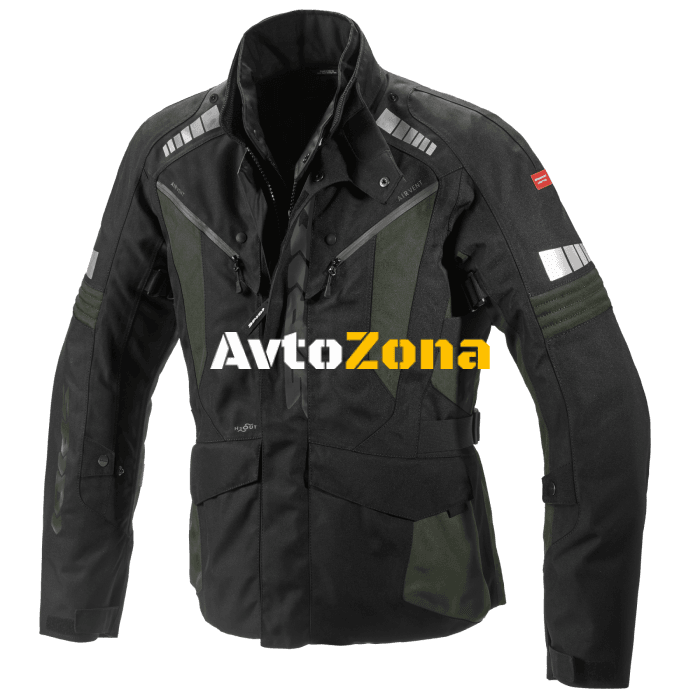 Текстилно мото яке SPIDI Outlander H2Out Dark green/Black - Avtozona