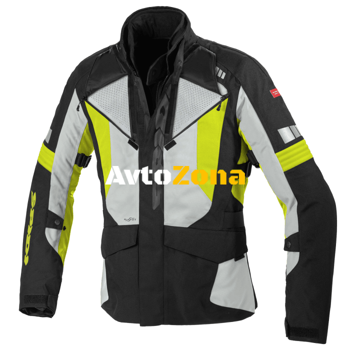 Текстилно мото яке SPIDI Outlander H2Out Yellow fluo - Avtozona