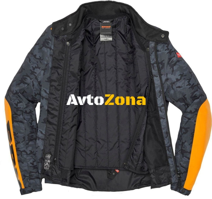 Текстилно мото яке SPIDI SOLAR H2OUT BLACK CAMOUFLAGE - Avtozona