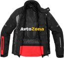 Текстилно мото яке SPIDI TRAVELER 3 BLACK/RED - Avtozona