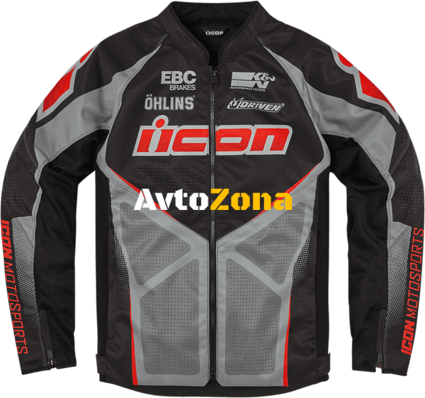 Текстилно мото яке ICON HOOLIGAN ULTRABOLT - BLACK - Avtozona