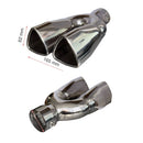 Duză dublă cu muffler - formă triunghiulară