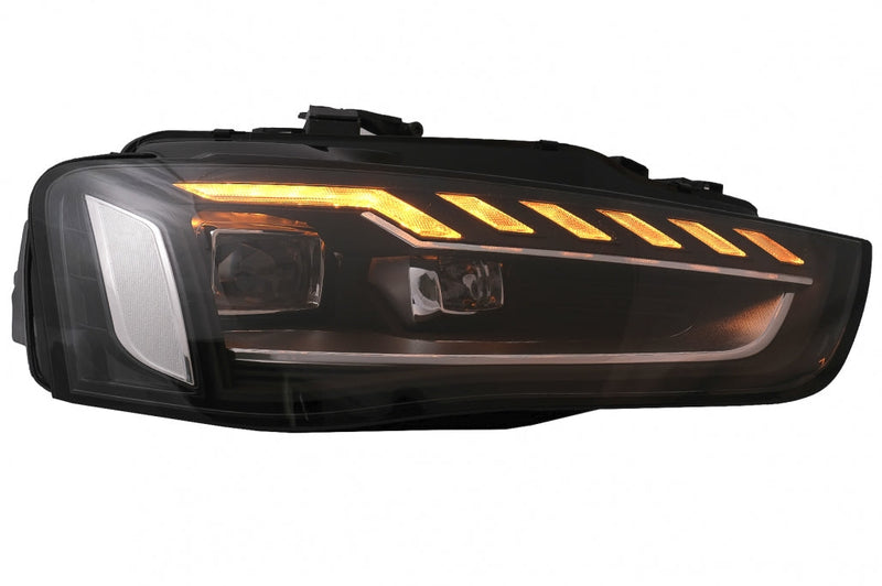 Тунинг Full LED Фарове за Audi A4 B8.5 Facelift (2012-2015) Dynamic Sequential Turning Light - Avtozona