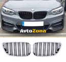 Тунинг решетки за BMW Серия 2 F22/F23 Coupe/Cabrio 2014 + Черен/Хром - Avtozona