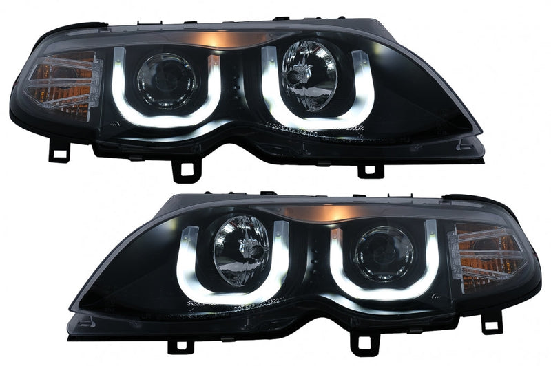 Тунинг LED Angel Eyes Фарове за BMW 3 Series E46 Facelift Limousine Touring (2001-2005) - Avtozona