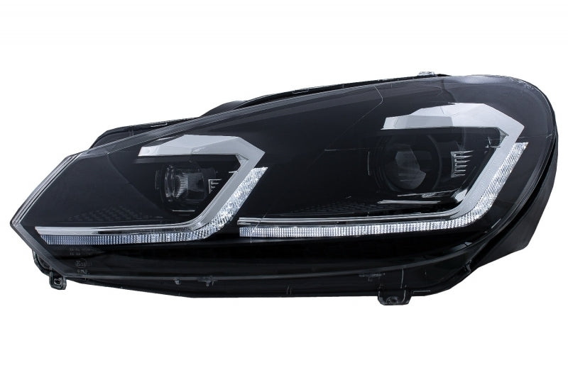 Тунинг Стопове и Фарове за VW Golf 6 VI (2008-2013) Facelift G7.5 Look Silver Flowing Dynamic Sequential Turning Lights LHD - Avtozona