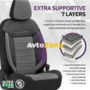 Тапицерия за седалки Комфортлайн - Черно/Сиво - Avtozona