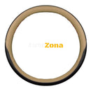 Универсален калъф за волан от еко кожа бежов - черен за камион 44-46cm - Avtozona