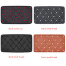 Универсална кожена подложка за подлакътник – черна със син шев - Avtozona