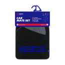 Универсални мокетни стелки Sparco SPC1901A черно-сини 4 части - Avtozona