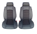 Универсални Калъфи за Предни Седалки с Масажор - Висококачествен Текстилен Материал Черно - Avtozona