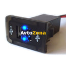 USB зарядно с два USB изхода за автомобил Голф 4/Бора 4 VW Golf 4 Bora 4 Син Цвят - Avtozona