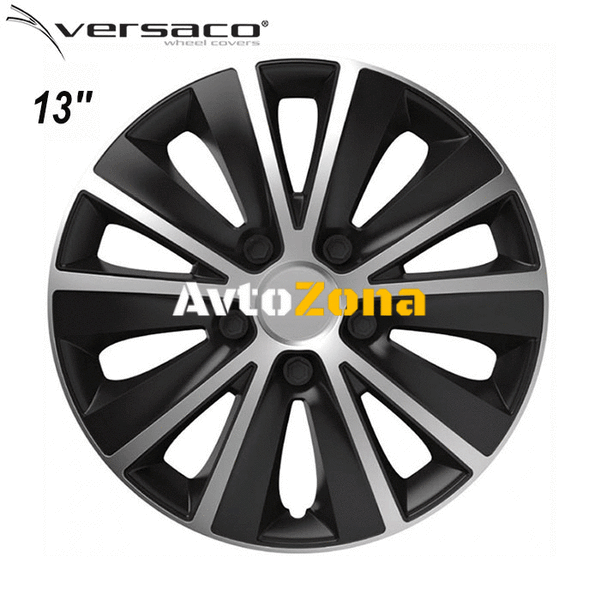 13’’ Тасове за джанти Versaco Rapid Silver / Black - 4бр. в к-т - Avtozona