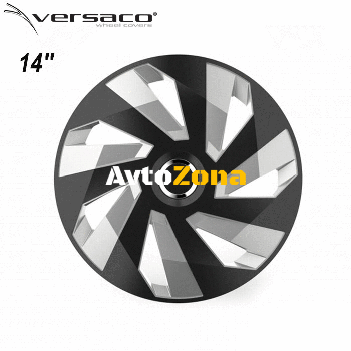 14’’ Тасове за джанти Versaco Vector RC Black/Silver - 4бр. в к-т - Avtozona